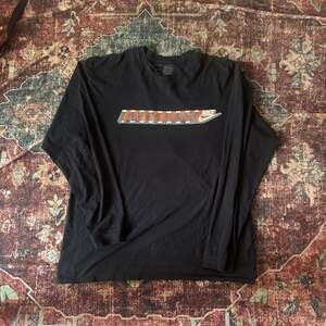 Vintage Nike Black Center Swoosh Long Sleeve T-Shirt
